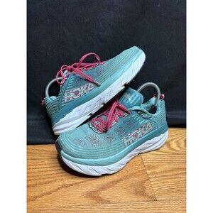 Hoka One One Bondi 6 Running Shoes Women's Size 7 Teal Green Athletic Sneakers
